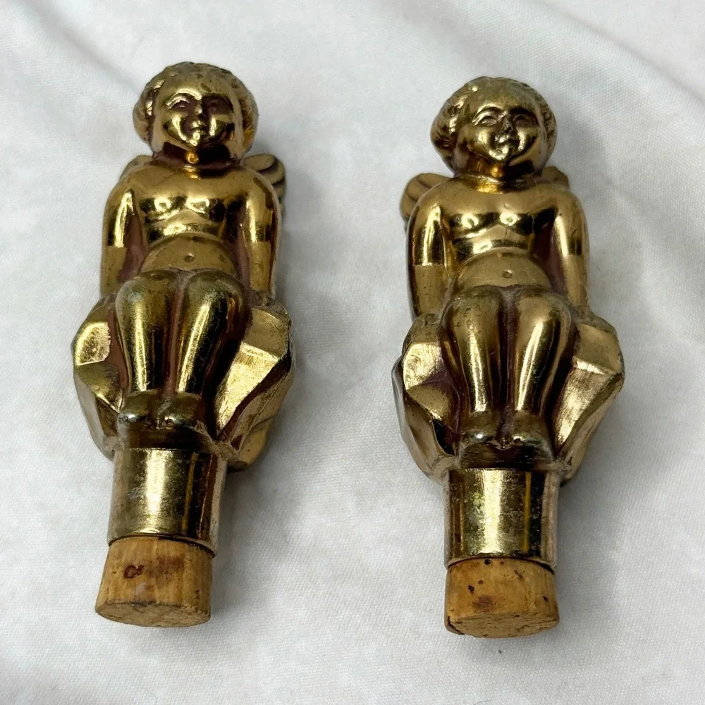 VINTAGE Cherub Shakers with Covered Salt Cellar on Floral Branch Stand PAT 07682 - Picture 11 of 16